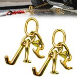 SENKEYFE RTJ Cluster Hooks 5400LBS, Towing Tie Down Cluster Hook 5/16", G70 Tow Bridle Hook Truck Accessories Equipment, J Hooks Towing Heavy Duty for Car Trucks Hauler Wrecker