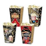 SINGOMON 36PCS Popcorn Boxes Reusable Popcorn Containers Popcorn Bowls Party Favor Boxes Cardboard Candy Containers Snack Boxes Popcorn Buckets for Movie Night, Birthday Decorations (Movie)