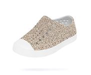 Native Kids Shoes Baby Girl's Jefferson Bling (4 M US, Metal Bling/Shell White)