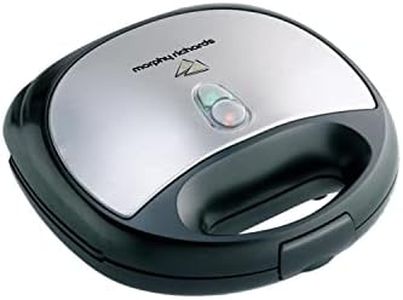 Morphy Richards SM3006(G) 750-Watt Grill Sandwich Toaster (Silver and Black)