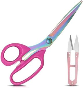 Vutyvve Left-Handed Fabric Scissors for Cutting Fabric, Garments, Textiles, 23cm Tailor's Scissors, Thread Cutter, Set of 2