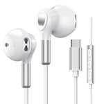 USB C Headphones for Samsung Galaxy S24 S23 Ultra S22 S21 FE S20 A54 A53 USB C Earphones with Mic in-Ear Wired Earbuds USB Type C Earphones for iPhone 16 15 Pro Max Plus iPad Pro Air 5 Mini 6 Pixel 8