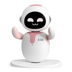 ENERGIZE LAB Eilik Pink - Touch Interactive Toys, Cute Robot Pets with Abundant Emotions. Idle Animations&Mini-Games, Unique Gift for Girls & Boys. Support Update.