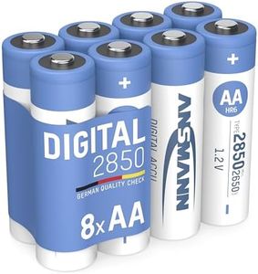 ANSMANN AA 2850 mAh Digital Rechargeable Batteries, 5035092-590-1, High Performance & Capacity 2850mAh AA 2 Packs
