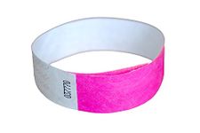 Paper Wristband Pink Pack of 50