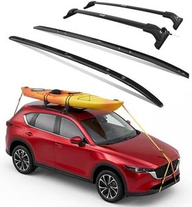 DEEPACE Lockable Roof Rack System for Mazda CX-5 2017-2025, 265 lbs Cross Bars & Side Rails, No Drilling, Aluminum Alloy, Low Profile Black