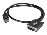 C2G 54329 DisplayPort Male to Single Link DVI-D Male Adapter Cable, TAA Compliant, Black (6 Feet, 1.82 Meters)