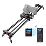 NEEWER 39.4"/100cm Motorized Camera Slider with 2.4G Wireless Control, Carbon Fiber Wireless Camera Slider Supports Video Mode, Time Lapse Photography, Horizontal Tracking and 120° Panoramic Shooting