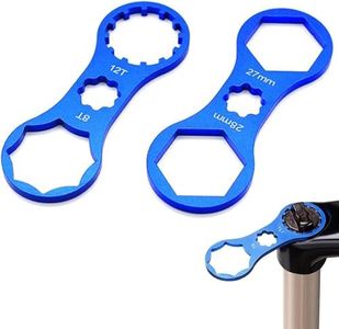 KEWAYO 2Pcs Bicycle Front Fork Repair Tool, for SR Suntour XCR/XCM/XCT/RST MTB Aluminum Bike Front Fork Cap Wrench Disassembly Tools