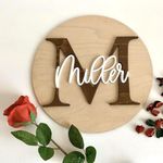 Personalized Wood Signs, 3D Names, Custom Monogram, Split Letters, Wall Hanging Signs, Nursery Decor, Wedding Guestbook Alternatives, Gifts for Couples, Laser Cut Name, Living Room Decorations