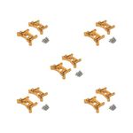 Paowsietiviity 5 set Metal Shock Tower Upgrade Parts for WLtoys A959 A969 A979 K929 RC Gold, 1:18