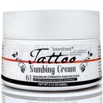 Tattoo Numbing Cream Maximum Strength, Long Lasting 6-8 Hours Numbing Cream for Tattoos, Extra Strength Skin Ink Artist Protection 60g