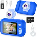 Kid Camera,ARNSSIEN Camera for Kid,2.4in IPS Screen Digital Camera,180°Flip Len Student Camera,Children Selfie Camera with Playback Game,Christmas/Birthday Gift for 4 5 6 7 8 9 10 11 Year Old Girl Boy