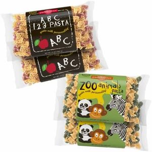 4 Pack: 2 ABC 123 Pasta & 2 Zoo Pasta
