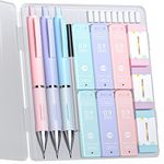 Four Candies Cute Mechanical Pencil Set - 3PCS 0.9mm Mechanical Pencils with 360PCS HB Lead Refills, 3PCS Erasers and 9PCS Eraser Refills, Pencils Mechanical for School Drawing & Writing