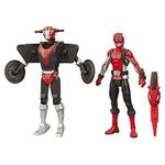 Power Rangers Beast Morphers Red Ranger and Morphin Cruise Beast Bot 15-cm Action Figure 2-Pack Toys Inspired by the TV Programme