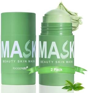 Green Tea Deep Cleanse Mask for Face,Blackhead Remover Face Mask,Poreless Deep Cleanse Mask Stick for Purifying,Moisturizing,Oil Control Reduce for Women and Men,2PCS