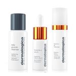 Dermalogica Daily Brightness Boosters Facial Skin Care Kit - Contains Biolumin-C Serum (9ml), BioLumin-C Gel Moisturizer (15ml), and Daily Glycolic Cleanser (30ml)