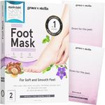 Foot Peel Mask - Dr.Pedicure Foot Peeling Mask for Soft Feet, Shed & Exfoliate Dead Rough Skin, Cracked Heels & Calluses, Get Soft Smooth Feet - Vegan Cruelty-Free Self Care by grace and stella (Original, 2 Pairs)