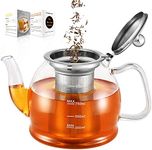 Glass Teapot, 33 oz / 1000ml Glass 