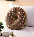 The Purple Tree Velvet Donut Cushion (1 Piece, Brown), Donut Cushion