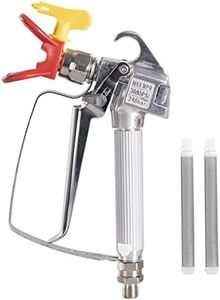 Airless Spray Gun with Tip Guard 517 Tip & Two Pieces Gun Filters for Airless Paint Sprayers, 3600 PSI Swivel Joint