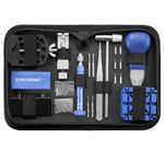 EVENTRONIC Watch Repair Kit, Watch Battery Replacement Tool Kit, Watch Link & Bcak Removal Tool, Watch Band Tool Kit, Including Watch Spring bar, Watch Pins, Watch Case Opener