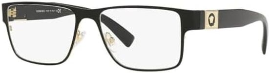 Versace Eyeglasses VE 1274 1436 Matte Blak/Gold, Matte Black/Gold, 57/17/140