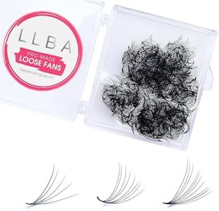 LLBA Promade Fans | Handmade Volume Eyelashes | Multi Selections From 3D To 16D | C CC D DD L M Curl | Thickness 0.03 ~ 0.1 mm | 8 - 20mm Length | Long Lasting | Easy Application (10D-0.03 D 12 mm)