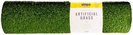 simpa Non Fade Artificial Grass Pile Roll - 4m x 1m / 13ft x 3.3ft - 15mm Pile Height - Single Roll