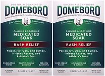 Domeboro Medicated Soak Rash Relief (Burow’s Solution), 12 Powder Packets (Pack of 2)