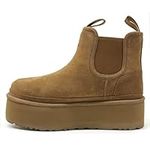 UGG Womens Classic Mini Side Logo II, Chestnut, 10