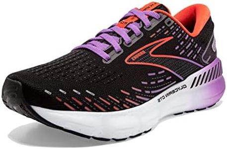 Brooks Women's Glycerin 20 Running Shoe, Black Bellflower Fiesta, 6.5 US Narrow