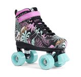 SFR Vision Canvas roller skates, disco roller, children's, floral, 38