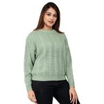 Jai Geeta Hosiery Mills Launches and Knitted Women Wool Round Neck Sweater and These can be paired with Jeans and Legging in Winter Season (M - 34, Gray)