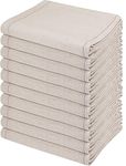 Westlane Linens Cotton Herringbone Weave Heat Resistant Oven Cloth, 48x74cm (Natural, 10)