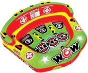 Wow Sports Bingo Cockpit Towable Tube - 1-3 Person - 510 lb Capacity - for Boating - Youth & Adults
