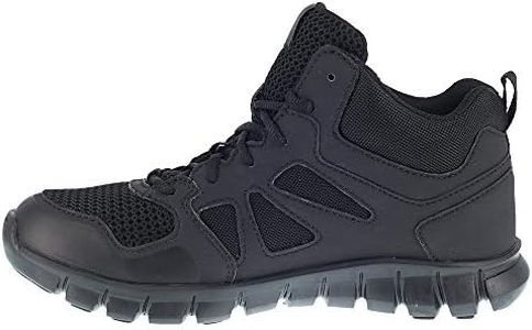 Reebok Men's Sublite Cushion Tactical Mid Military & Tactical Boot, Black, 8