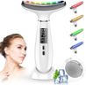 Appareil Anti Rides Visage, Appareil de Beauté à 6 Modes, Température 45 °C pour Les Massage Visage, pour l'anti-âge, Le Lifting et le Raffermissement de la Peau Relâchée (Mode LED 4 couleurs)