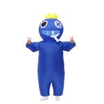 Inflatable Costume for Kids, Funny Inflatable Halloween Costumes Blow Up Costumes for Boys and Girls,Cosplay Game Fans (Blue)