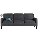 STHOUYN 72" W Fabric 3 Seater Couch