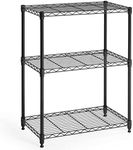 Kisfam Shelving Rack, 3-Tier Microwave Shelf, Kitchen Shelves Units Loads 120KG, Kitchen Rack Bakers Rack for Kitchen Home Office, 60X35X76CM