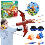 Wootoyz Dinosaur Toys for 3 4 5 6 7 8 Year Olds Girls, Bow and Arrow Set Kids Gifts for Girls Age 3-8 Garden Toys for 3-12 Year Olds Girls Outdoor Toys Gifts for 3-12 for Year Olds Boys Archery Set