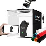 PULUZ Light Box Photography 30CM Photo Box Studio Tent Portable Foldable Box Kit for Photography Small Items Jewellery with + 6 PVC Backdrops + Light Diffuser+Reflection Board