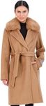 Vince Camuto Double-Breasted Wool Blend Womens Jacket, Winter Coats for Women (US, Alpha, XX-Large, Regular, Regular, Camel)