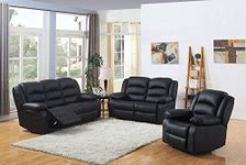 DProT Recliner Sofa Leather bonded Reclining Lazyboy Sofa Suite Sofas Chair 3 2 or 1