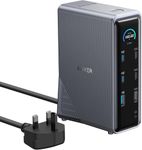 Anker Prime Charging Docking Station, 14-Port with 160W Max Output and Built-In GaN AC-DC Power, 10Gbps Data Transfers, Real-Time Smart Interface, Dual 4K Displays for MacBook, Dell, Phones, and More