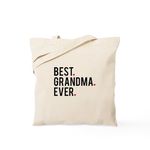 CafePress Best Grandma Ever Tote Bag Natural Canvas Tote Bag, Reusable Shopping Bag