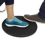 Vive Pivot Disc - Patient Transfer Board - Mobility Standing Device - 360 Degree Rotation for Transferring and Direction Change - for Elderly, Seniors and Disabled - Non-Slip 16 Inch Diameter (Black)