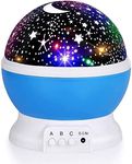 SENTAVIL Star Projector Night Light Kids,360 Rotating Toys for Kids Moon Sky Night Lamp Romantic Bedroom Colorfull for Diwali Gift with USB Cable (Pack of 1, Multi Colors)